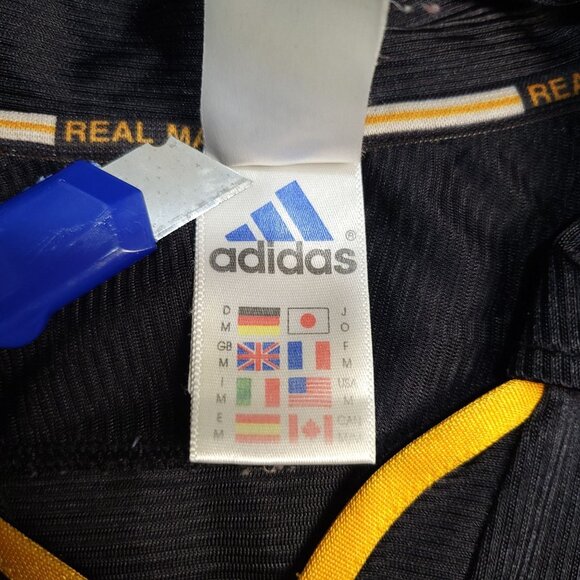 Redondo Real Madrid Black Away UEFA FINAL 1999 2000 Soccer Jersey M SKU# 627113 - Picture 7 of 10